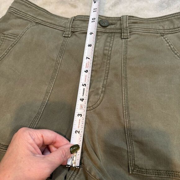 H&M Olive Green Twill Utility Pants Sz.8 - Picture 6 of 9